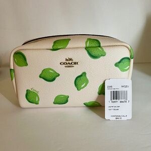 Coach Lime Cosmetic Pouch
